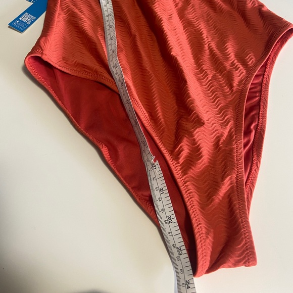 NWT Orange one piece with front rings - Picture 3 of 5